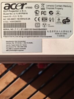 Acer H7530D závada - 4