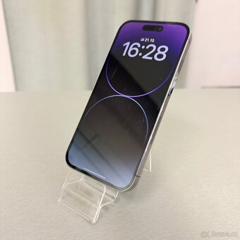 iPhone 14 Pro 128GB fialový, pěkný stav, rok záruka - 4