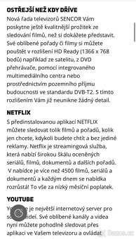 Televize Sencor 32’ - 4