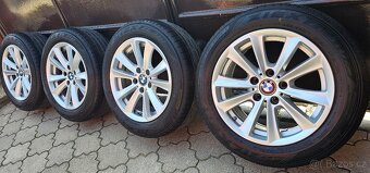 Originál alu BMW 5 5x120 225/55 R17 - 7mm letní pneu - 4