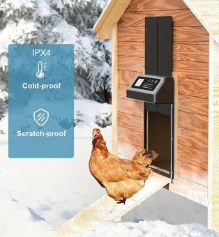 Automatická dvířka do kurníku s časovačem NOVÁ akce - 4
