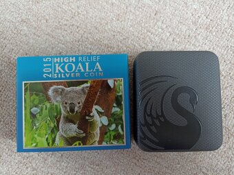 stříbrná mince High Relief Koala 2015 - 4