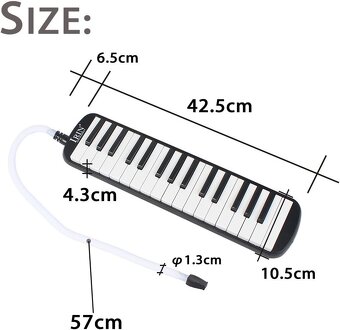 Foukací klávesová harmonika (melodika) 32 kláves - 4