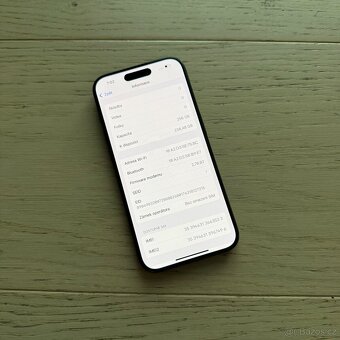 APPLE IPHONE 15 PRO 256GB ČERNÝ TITAN-BATERIE 100%-ZÁRUKA - 4