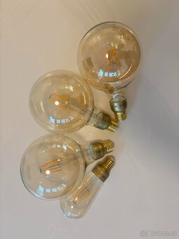 Závěsný stropní lustr + vintage žárovky IKEA - 4