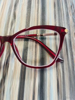Červené dioptrické brýle na dálku -1,50 - 4