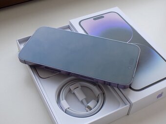 APPLE iPhone 14 Pro MAX 128GB Deep Purple - ZÁRUKA -TOP STAV - 4