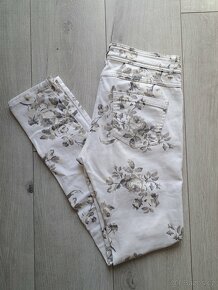 Dámské bílé skinny džíny Promod vel. S - 4