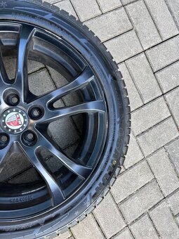 4x alu disky 5x108 R17, pneu 90% - 4