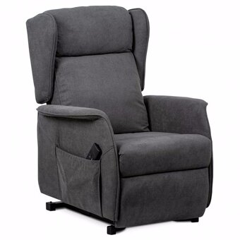 Polohovací křeslo, ušák - elektrické ovládání TV-1190 šedé - 4