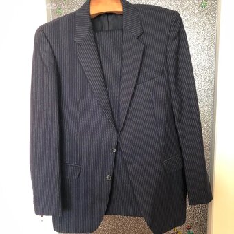 Pánský vlněný oblek vel. 50 - 4