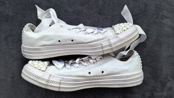 Tenisky Converse-pearls wedding edition - 4