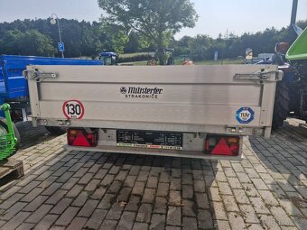 přívěs DELTA B1, 1500 kg + Zn plech + stavitelná oj + vyměni - 4