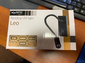 Flexibilní nástěnná LED lampa na čtení LEO 3W, 4000K, černá - 4