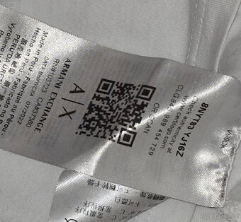 Nové tričko s kamínky ARMANI EXCHANGE vel.S - 4