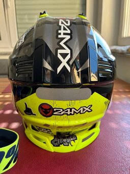 Motokrosová přilba LS2 Fast Evo + brýle 100% - 4