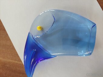 Skleněné těžítko hlava ptáka - 4