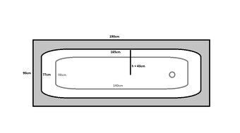 Smaltovaná vana do koupelny (NOVÁ) - 4