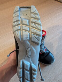 Dětské běžky 130 cm a boty 34 a 21,3 cm,vázání NNN,hůlky - 4