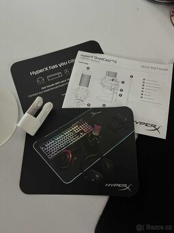 Mikrofon HyperX QuadCast S – bílý, jako nový - 4