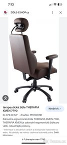 Zdravotní kancelářská židle Therapia pro větší postavy - 4