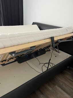 Elektricky polohovatelná postel 2x90x200cm - TOP STAV - 4