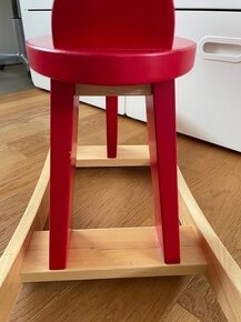 Houpací kůň sob/los dřevěný červený IKEA - 4