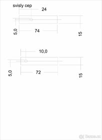 2 x svisle cepy pr napravy aero 30 maznice m10x1 - 4