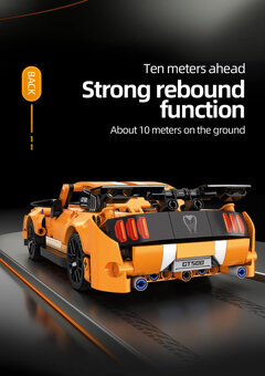 NOVÁ stavebnice závodní auto 478 dílků, délka 24cm - 4