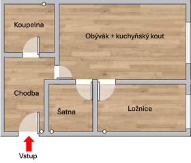 Pronájem bytu 2+kk 54 m² - 4