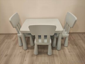 Dětský stůl a 3 židličky Ikea Mammut - 4