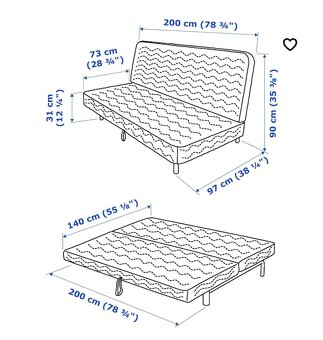 Rozkladaci pohovka NYHAMN ikea - 4