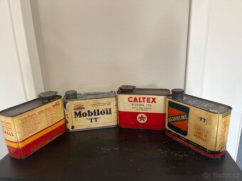 4 kusy plechovek od oleje - 4