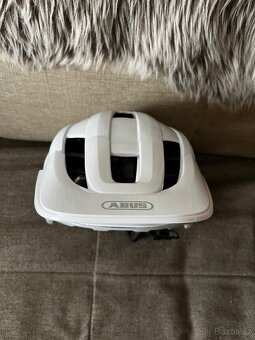 MTB cyklistická přilba ABUS CLIFFHANGER shiny white, vel. L - 4