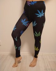 Nové sport legíny mandala 2x, barevné, kamufláž, barevné - 4