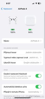 Zánovní Apple AirPods 4 - kompletní balení, záruka - 4