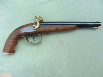 Perkusní dvouhlavnová pistole cal. 44 - v super stavu - 4