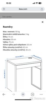 Psací stůl IKEA Micke - 4