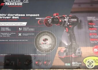 SADA: Aku příklepová vrtačka Parkside Performance - 4