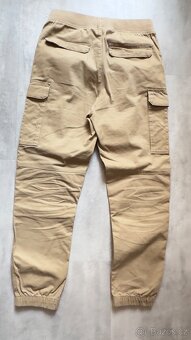 Plátěné jogger kalhoty H&M vel. 152 - 4