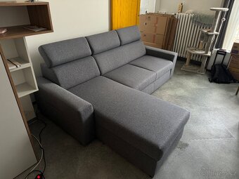 Sedačka - šedá - 4