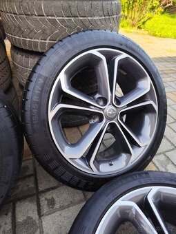 ALU 5x110 r17 OPEL + LETNÍ PNEU - PĚKNÁ SADA - 4
