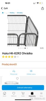 Ohrádka pro psa HUKA 70x120x85 - 4