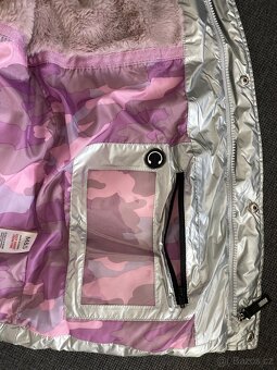 Dívčí zimní bunda dlouhá - Marks & Spencer vel. 158 - 4