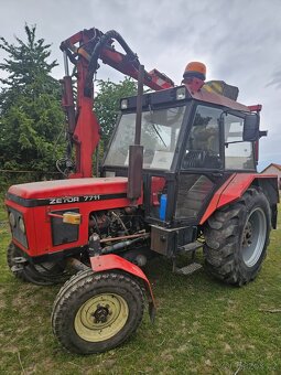 Zetor 7711,Traktorova sekačka STCP - 4