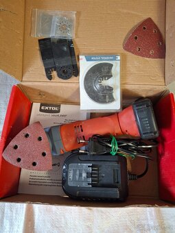 Aku multifunkční oscilační bruska EXTOL 20V - 4