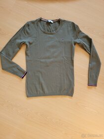 Dámský khaki svetr Tommy Hilfiger TOP STAV vel XS - 4