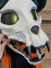 Furry/Cosplay skull dog maska/fursuit - 4