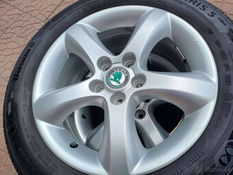 Letní alu sada - originál Škoda 5x100 6Jx15 ET43 5J0601025A - 4