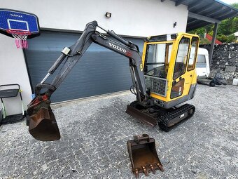 Minibagr VOLVO, rozšiřovací, rychloupínák, výbava, TOP STAV - 4